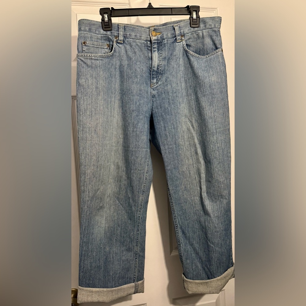 Jones New York Sport Stretch Premium Denim Today Jean straight leg jeans size 12